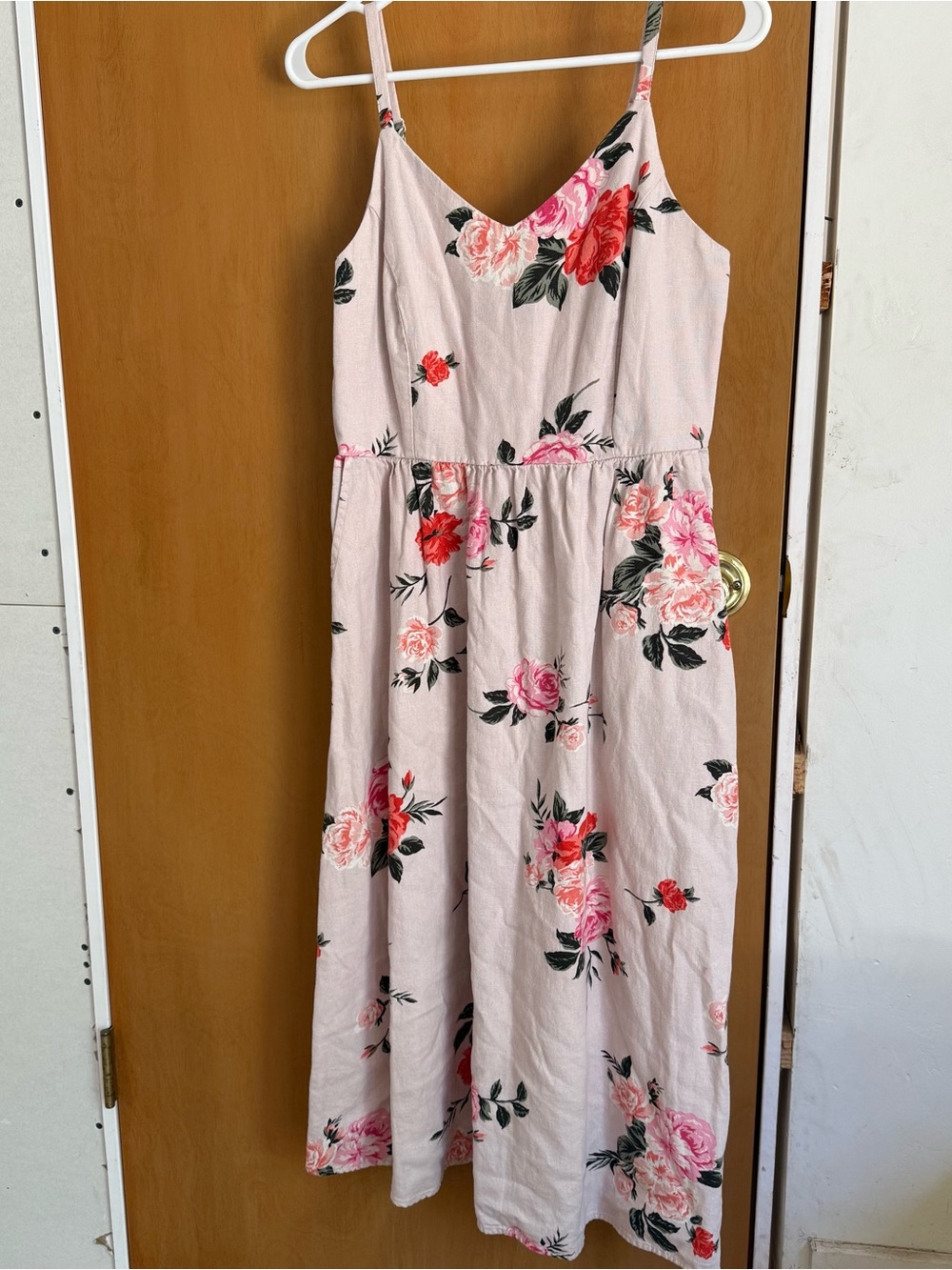 Old Navy Pink Floral Spaghetti-Strap Sundress